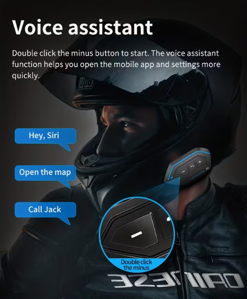 X6 Motorcycle Helmet Headset – Bluetooth 5.0 Wireless