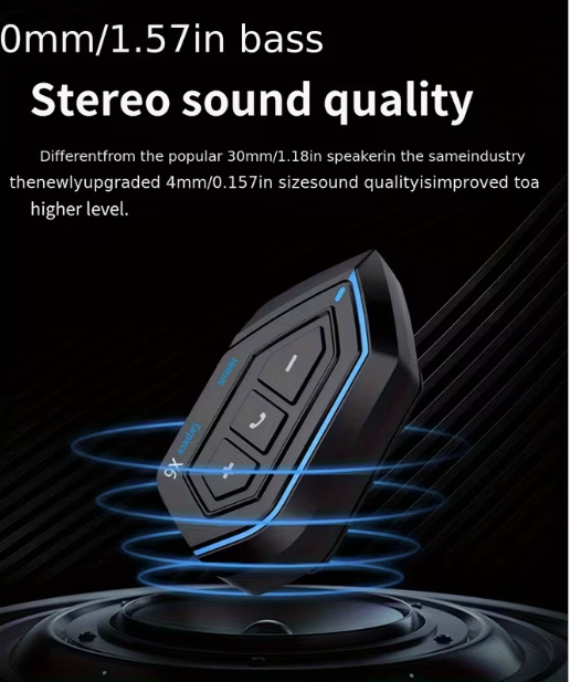 X6 Motorcycle Helmet Headset – Bluetooth 5.0 Wireless