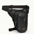 Motorcycle Leg Bag with Headphone Jack, Adjustable Shoulder Strap & Double Zipper Compartment