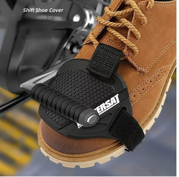 Motorcycle Shifter Anti-Slip Pad – Adjustable Rubber Gear Protector