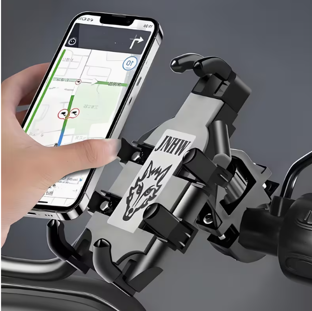 Motorcycle Phone Mount – Anti-Shake Wolf Edition