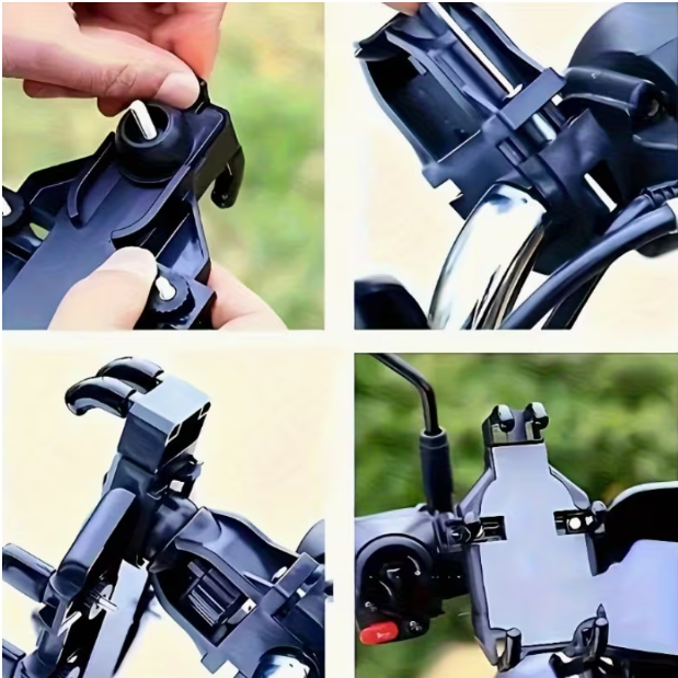 Motorcycle Phone Mount – Anti-Shake Wolf Edition