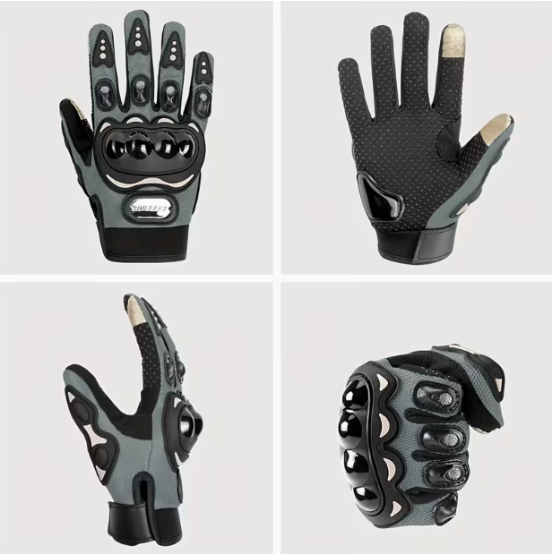 Motorcycle Gloves – Touchscreen Breathable Full Finger Riding Gloves