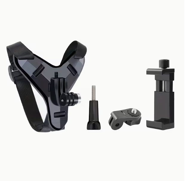 Motorcycle Helmet Camera & Phone Mount Bracket – GoPro & Smartphone Compatible