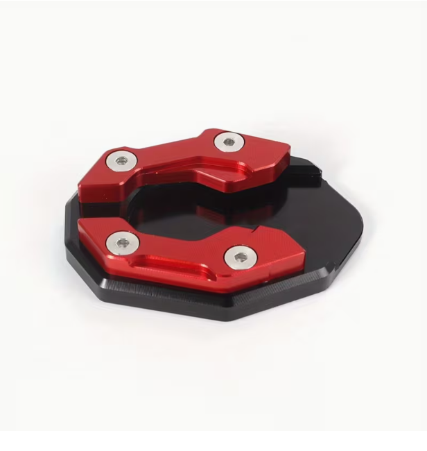 CNC Aluminum Alloy Motorcycle Kickstand Side Stand Pad Extender – Universal Fit