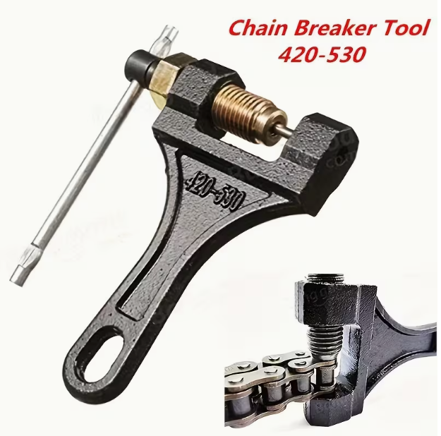 Universal Chain Breaker Tool – Heavy Duty #420-#530 Chain Link Removal Tool