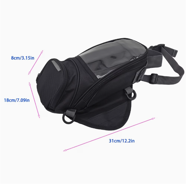 Magnetic Motorcycle Tank Bag – Touchscreen Navigation Rider Bag